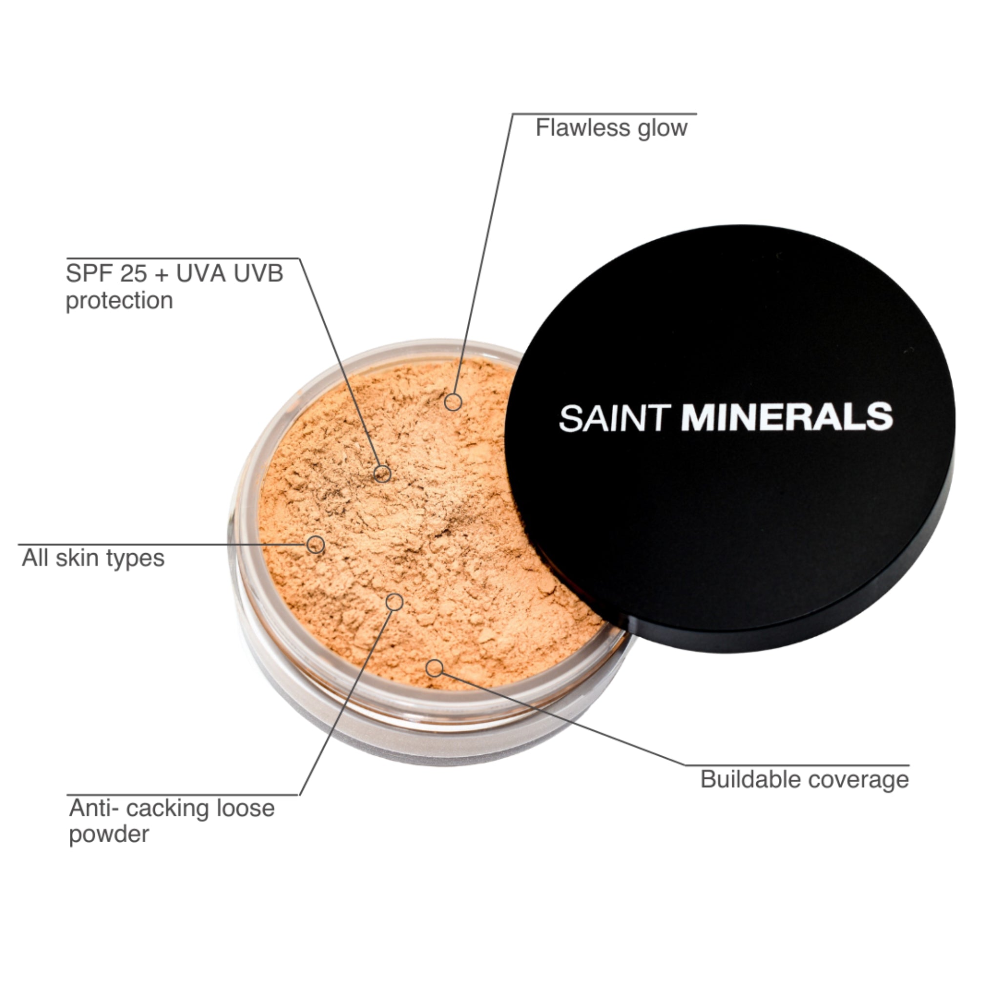 Saint Minerals 02 Loose Mineral Foundation 8g